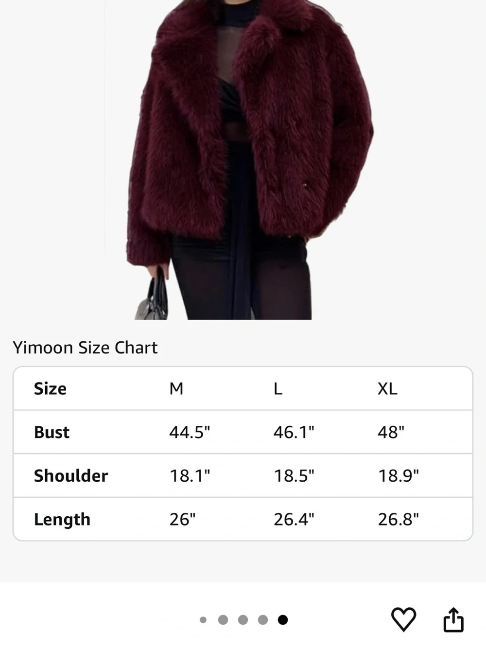 Women's Faux Fur Jacket shaggy Burgundy Plush Coat